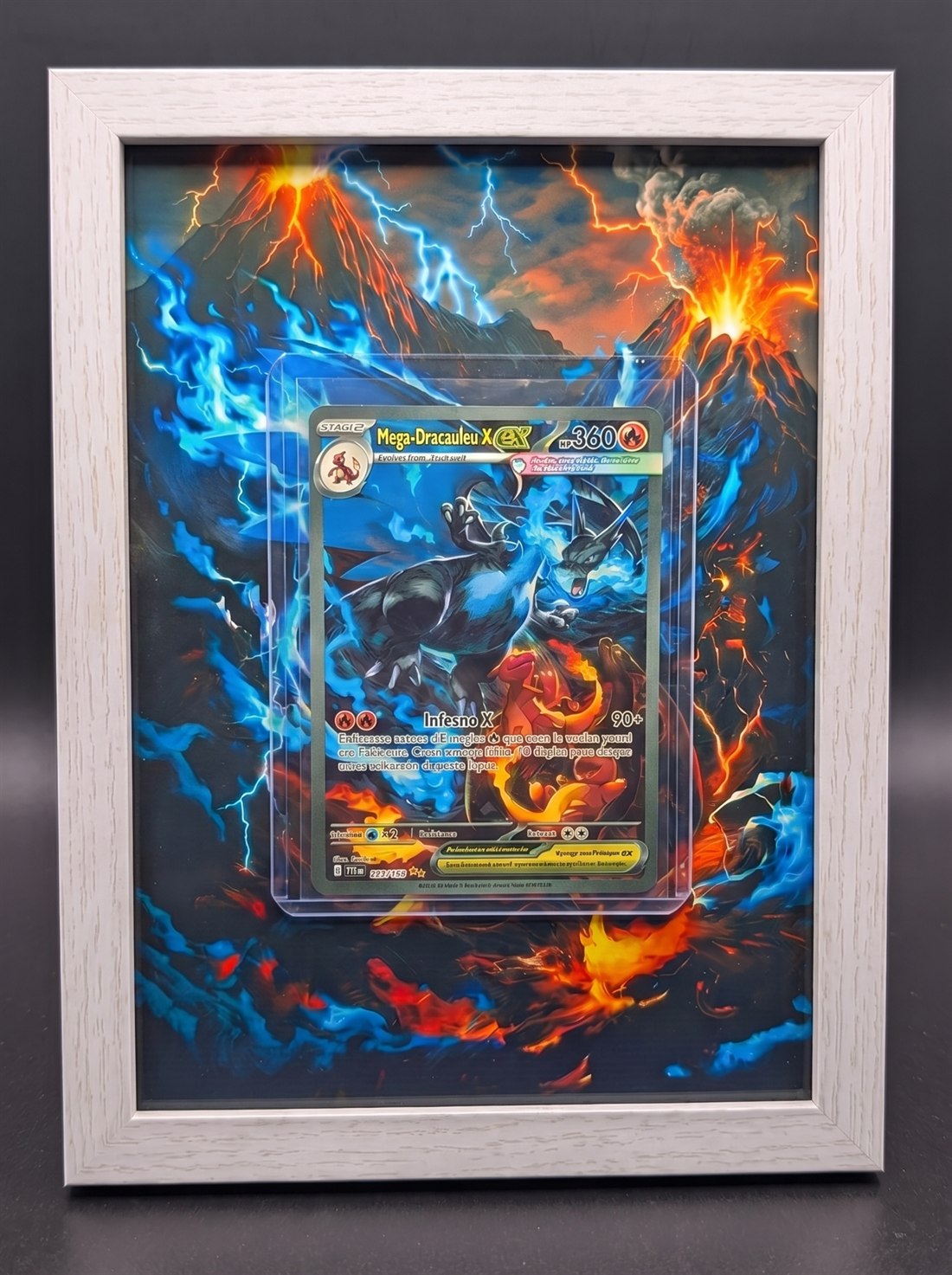 Cadre immersif 13 × 18 cm — Méga-Dracaufeu X