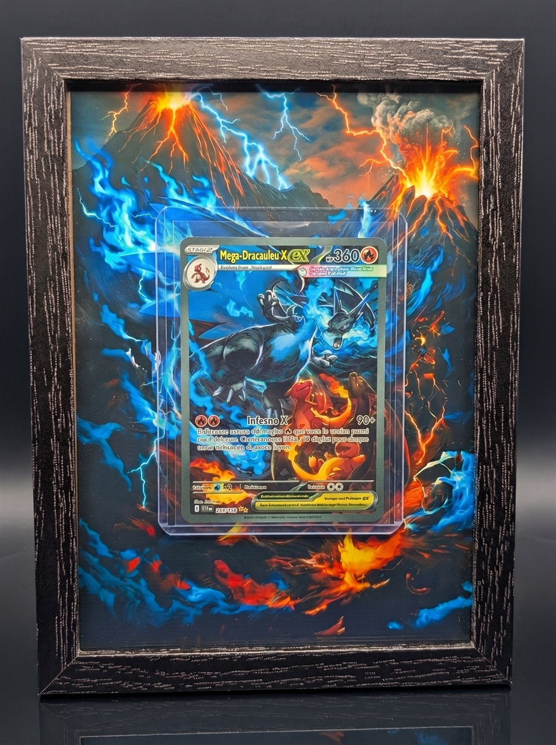 Cadre immersif 13 × 18 cm — Méga-Dracaufeu X