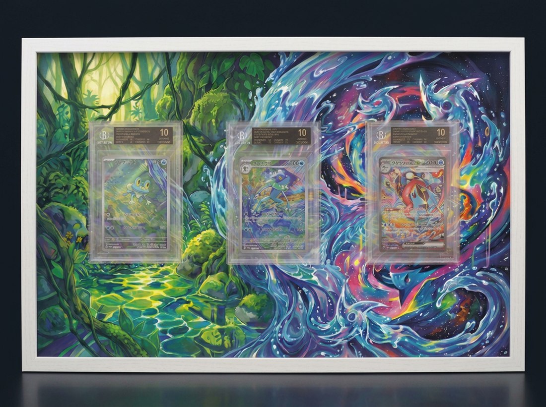 Cadre immersif 30 × 45 cm — Trio Amphinobi