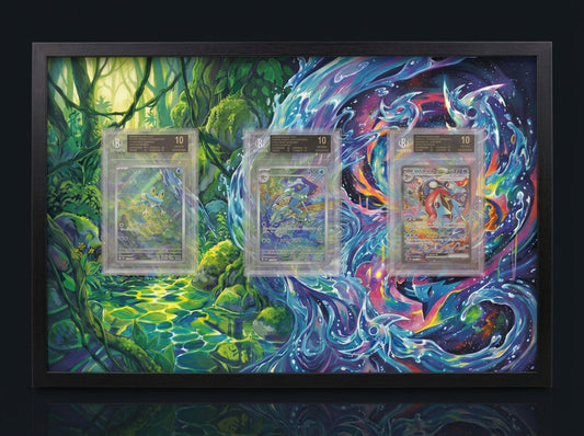Cadre immersif 30 × 45 cm — Trio Amphinobi