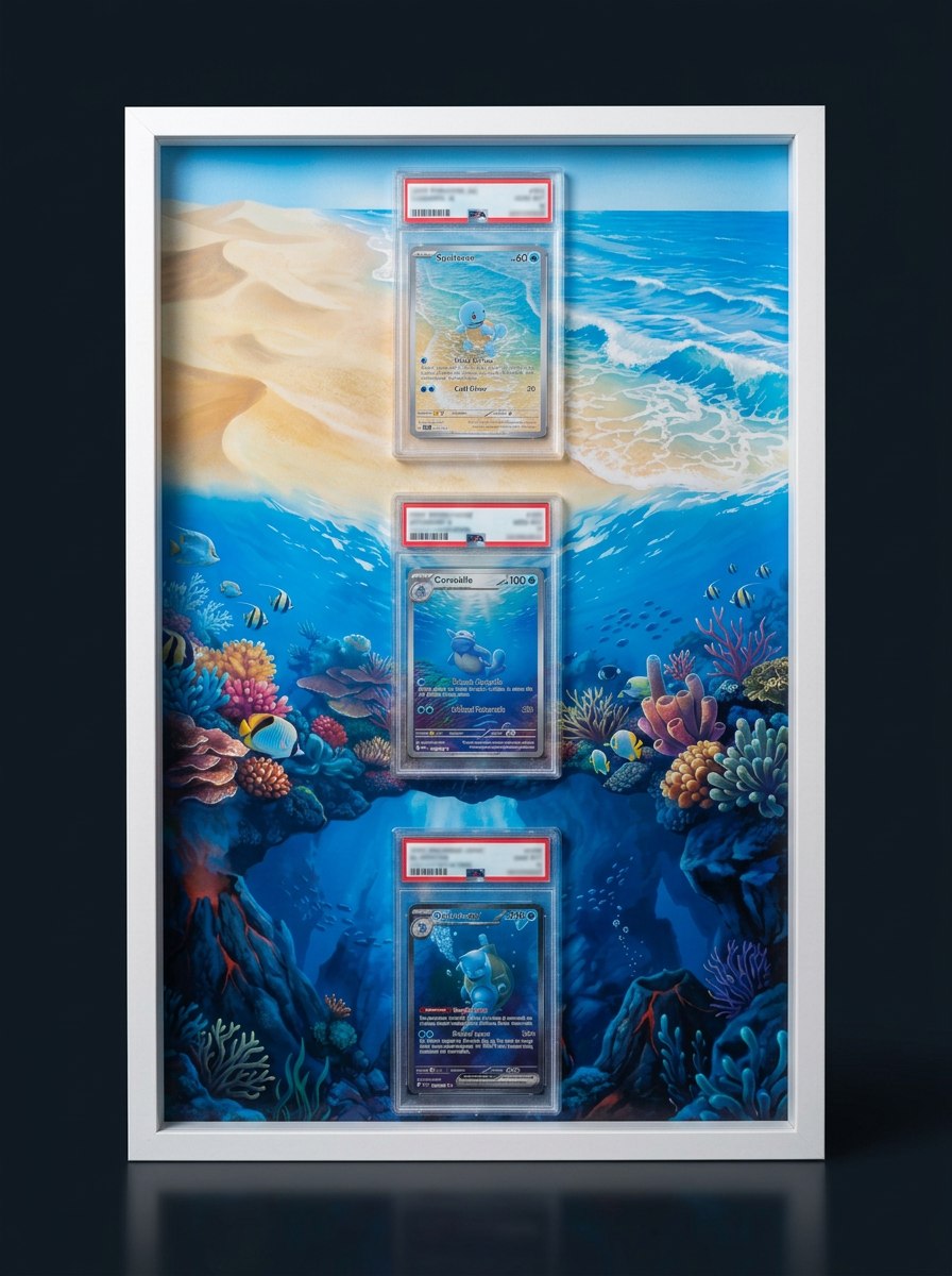 Cadre immersif 30 × 45 cm — Trio Tortank