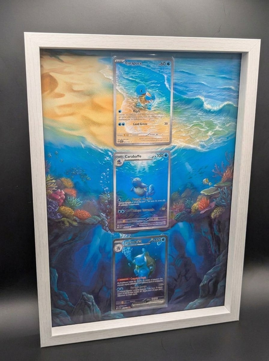 Cadre immersif A4 · 21 × 29,7 cm — Trio Tortank