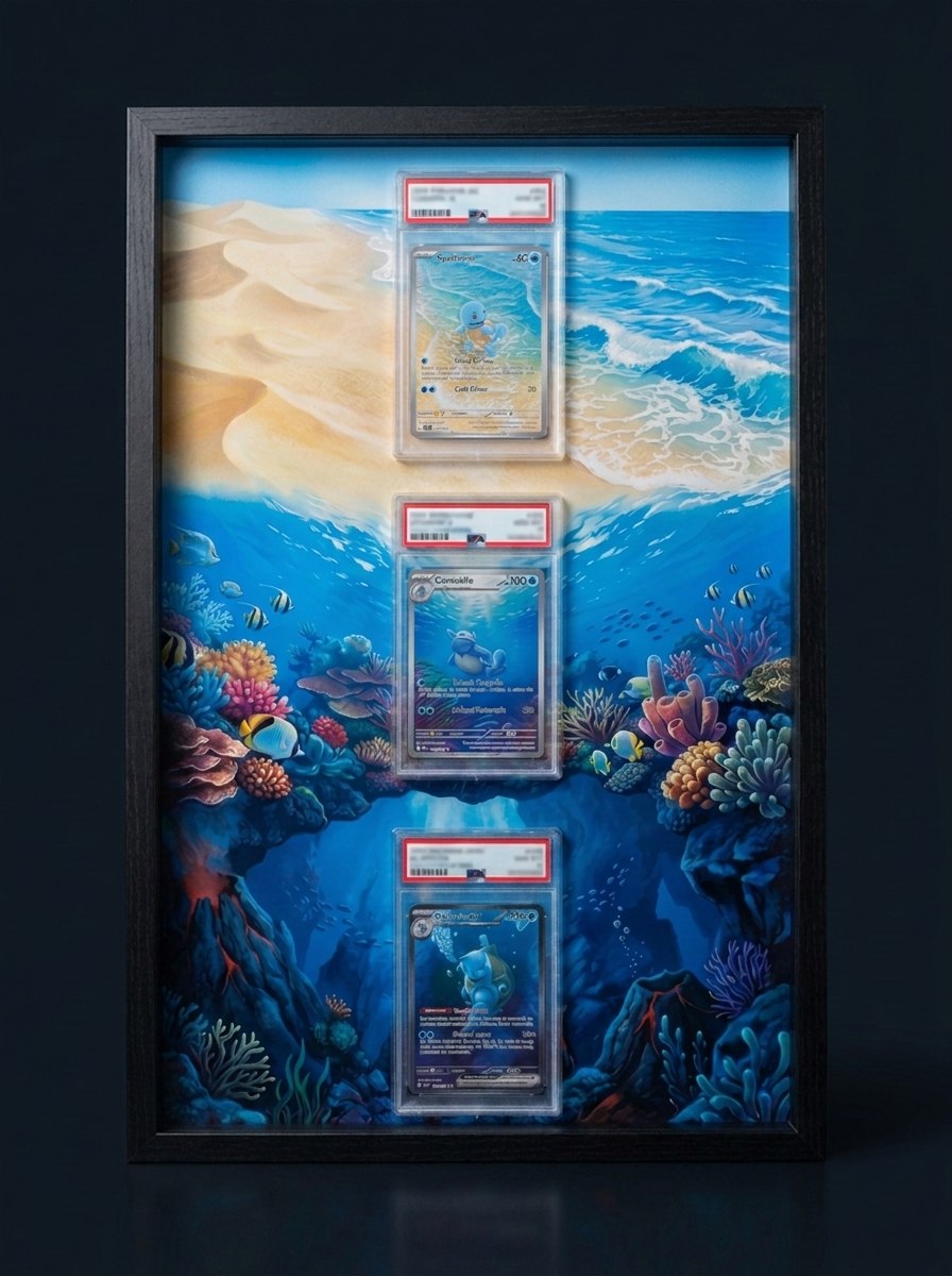 Cadre immersif 30 × 45 cm — Trio Tortank